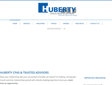 Tablet Screenshot of hubertycpas.com